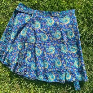 COLINE BRAND NEW WRAP TIE MID LENGTH SKIRT REVERSIBLE